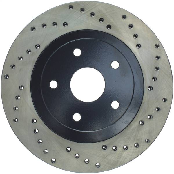 Stoptech - StopTech Sport Cross Drilled Brake Rotor Front Left 128.47014L