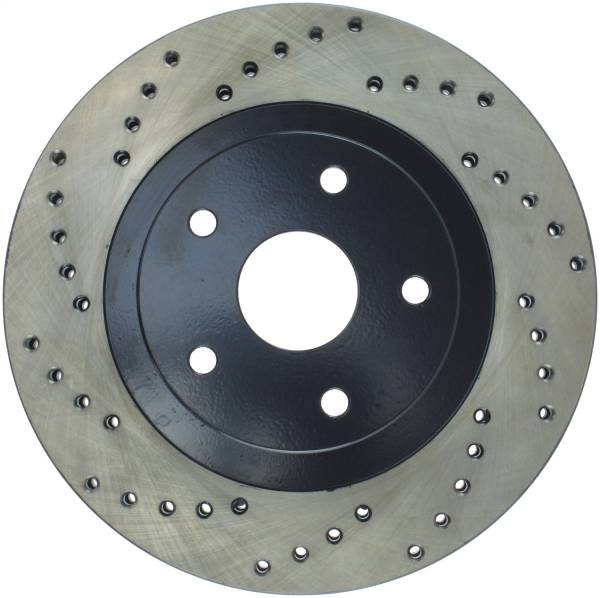 Stoptech - StopTech Sport Cross Drilled Brake Rotor Front Right 128.47014R