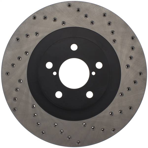 Stoptech - StopTech Sport Cross Drilled Brake Rotor Front Right 128.47018R