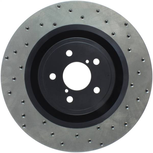 Stoptech - StopTech Sport Cross Drilled Brake Rotor Front Left 128.47019L