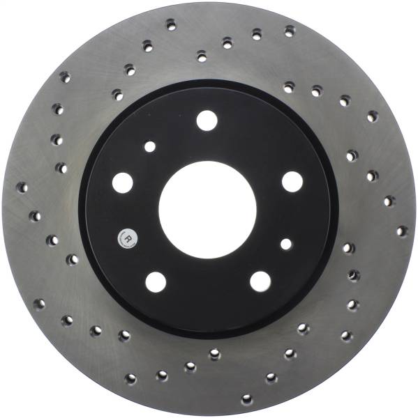 Stoptech - StopTech Sport Cross Drilled Brake Rotor Front Right 128.48012R