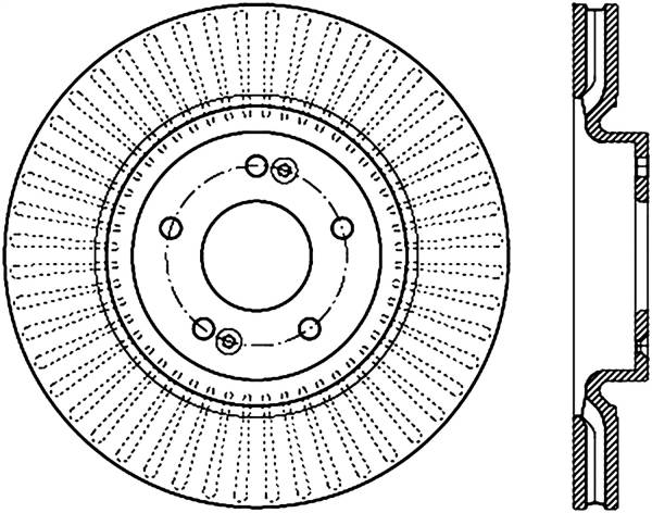 Stoptech - StopTech Drilled Sport Brake Rotor - 128.50028L