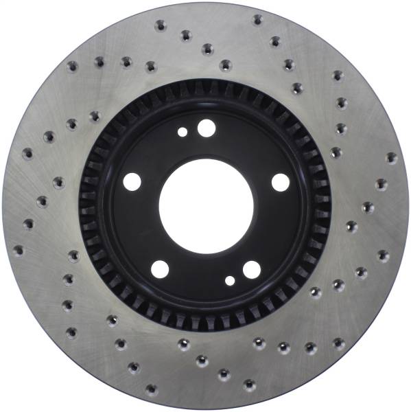 Stoptech - StopTech Sport Cross Drilled Brake Rotor Front Right 128.51015R