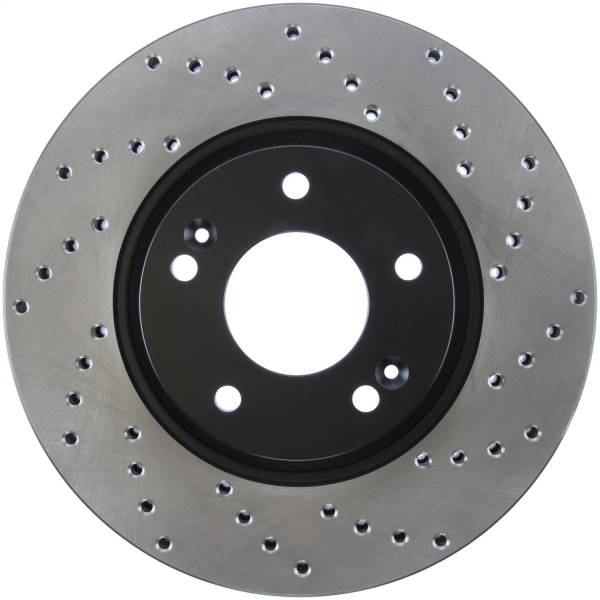 Stoptech - StopTech Sport Cross Drilled Brake Rotor Front Left 128.51020L