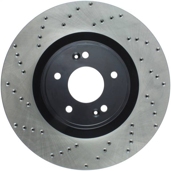 Stoptech - StopTech Sport Cross Drilled Brake Rotor Front Right 128.51036R