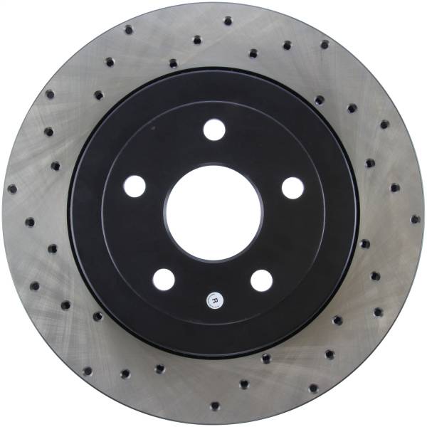 Stoptech - StopTech Sport Cross Drilled Brake Rotor Rear Right 128.58004R