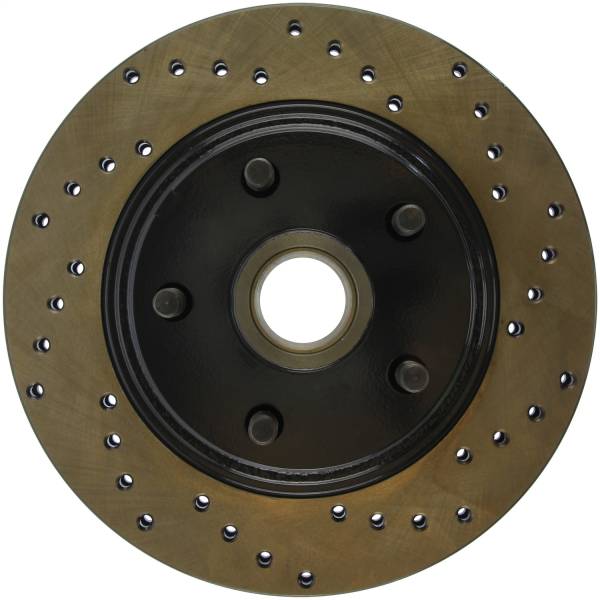 Stoptech - StopTech Sport Cross Drilled Brake Rotor Front Left 128.61002L