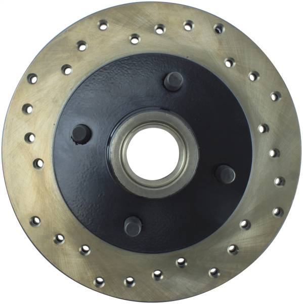 Stoptech - StopTech Sport Cross Drilled Brake Rotor Front Right 128.61008R