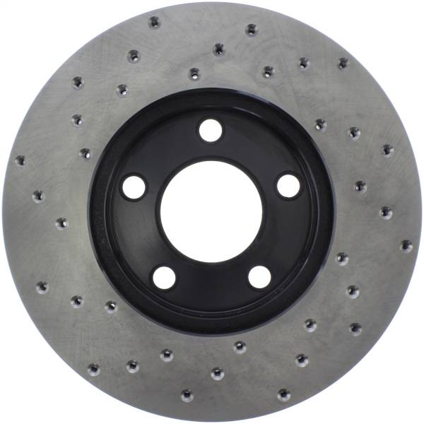 Stoptech - StopTech Sport Cross Drilled Brake Rotor Front Left 128.61041L