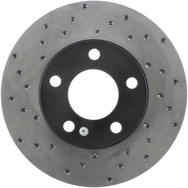 Stoptech - StopTech Sport Cross Drilled Brake Rotor Front Right 128.61041R