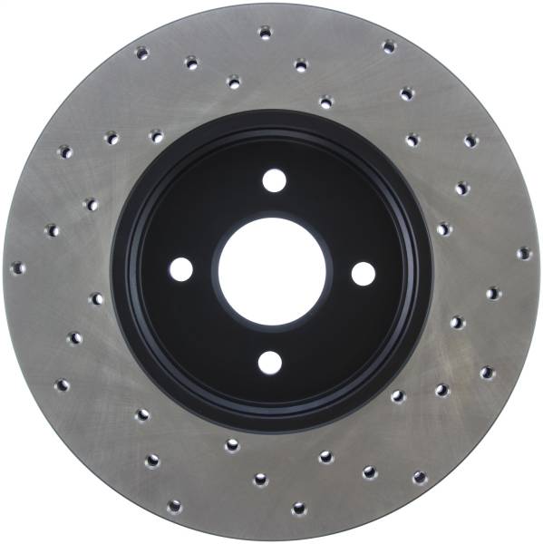 Stoptech - StopTech Sport Cross Drilled Brake Rotor Front Right 128.61071R