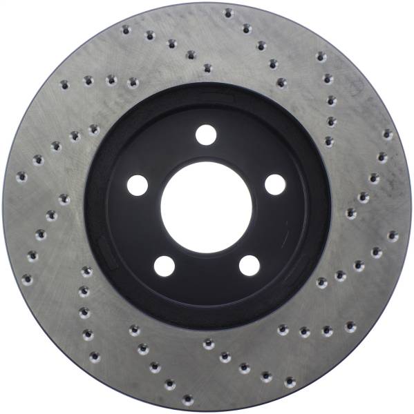 Stoptech - StopTech Sport Cross Drilled Brake Rotor Front Right 128.61072R