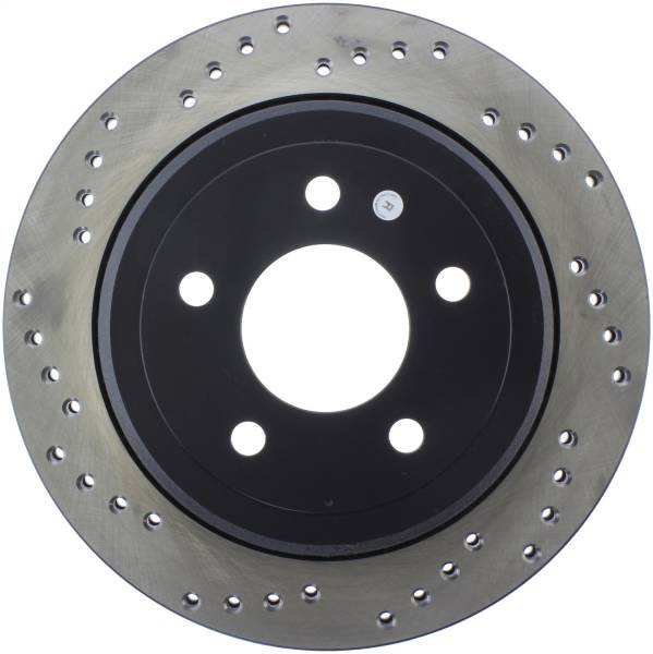 Stoptech - StopTech Sport Cross Drilled Brake Rotor Rear Right 128.61073R