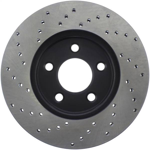 Stoptech - StopTech Sport Cross Drilled Brake Rotor Front Left 128.61085L