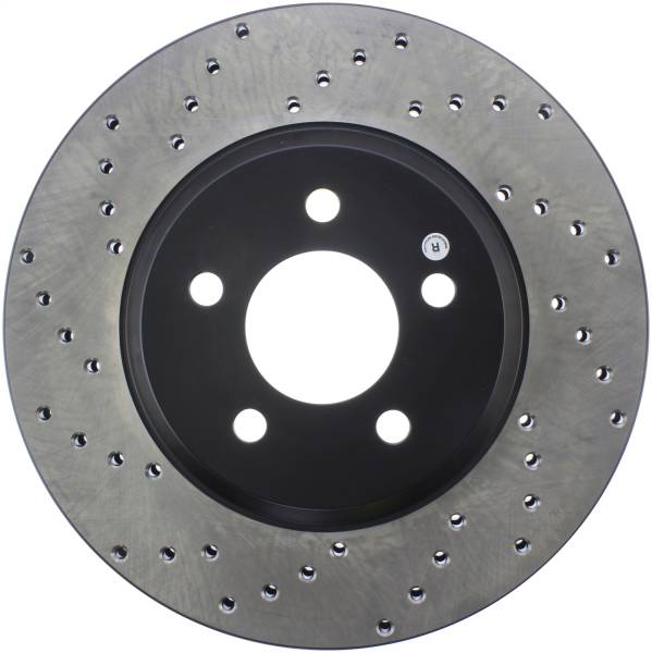 Stoptech - StopTech Power Slot 05-10 Mustang GT V8-4.6L Front Right Drilled Rotor - 128.61086R