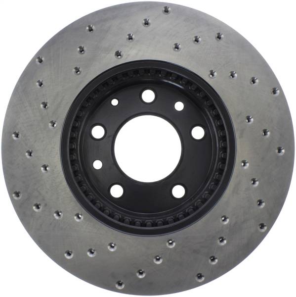 Stoptech - StopTech Sport Cross Drilled Brake Rotor Front Left 128.61088L