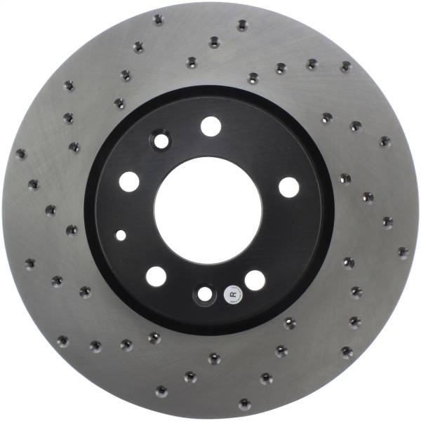 Stoptech - StopTech Sport Cross Drilled Brake Rotor Front Right 128.61088R