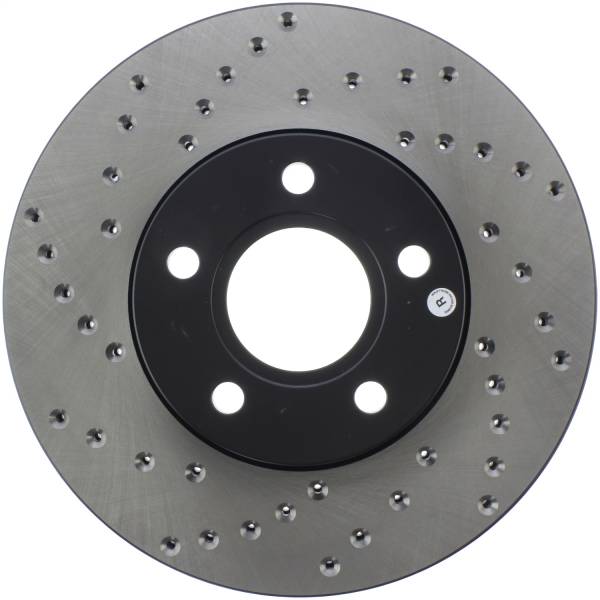 Stoptech - StopTech Sport Cross Drilled Brake Rotor Front Right 128.61100R