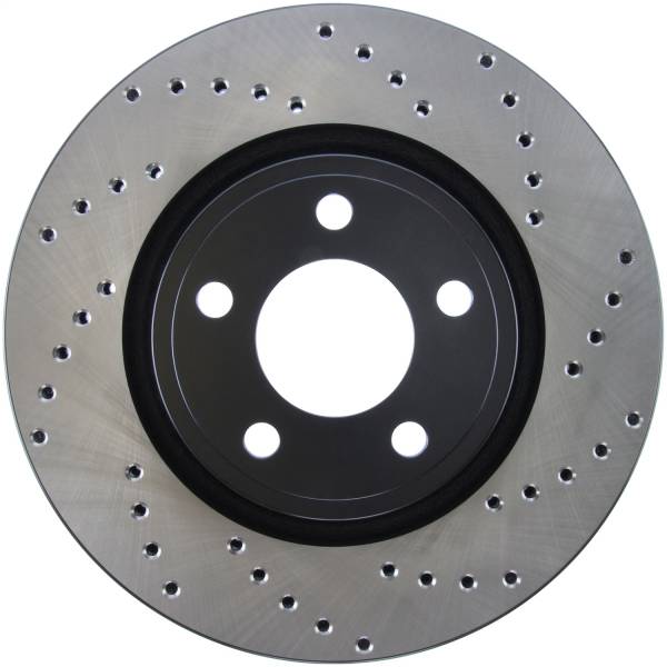 Stoptech - StopTech Sport Cross Drilled Brake Rotor Front Left 128.61112L