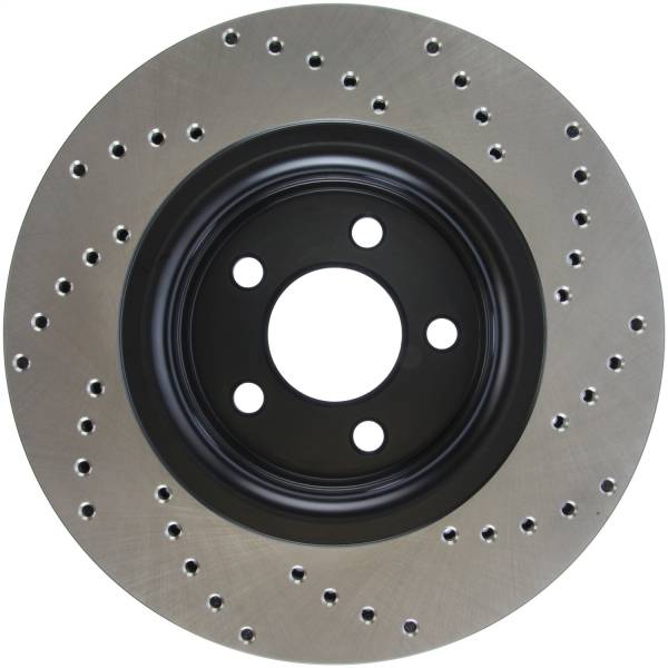 Stoptech - StopTech Sport Cross Drilled Brake Rotor Front Right 128.61112R