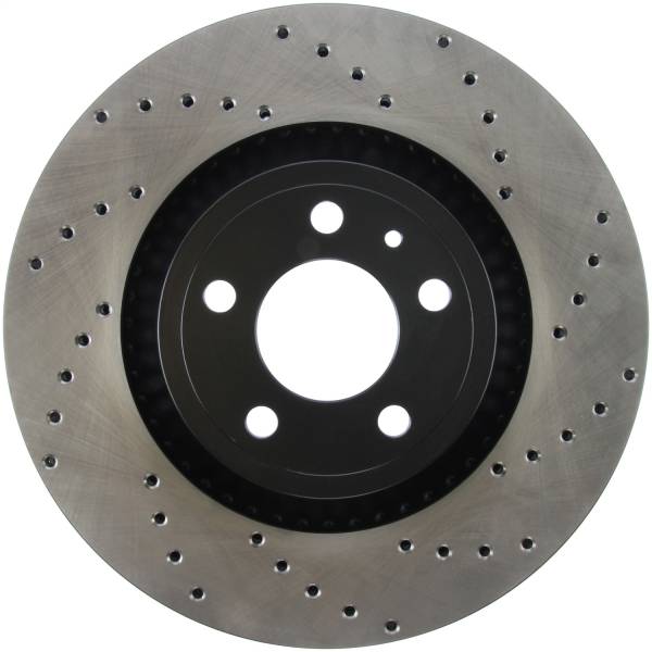 Stoptech - StopTech Sport Cross Drilled Brake Rotor Front Left 128.61114L