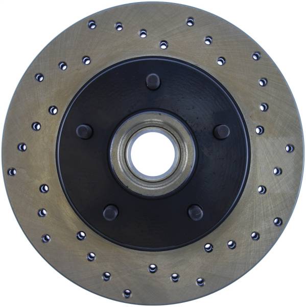 Stoptech - StopTech Sport Cross Drilled Brake Rotor Front Left 128.62002L