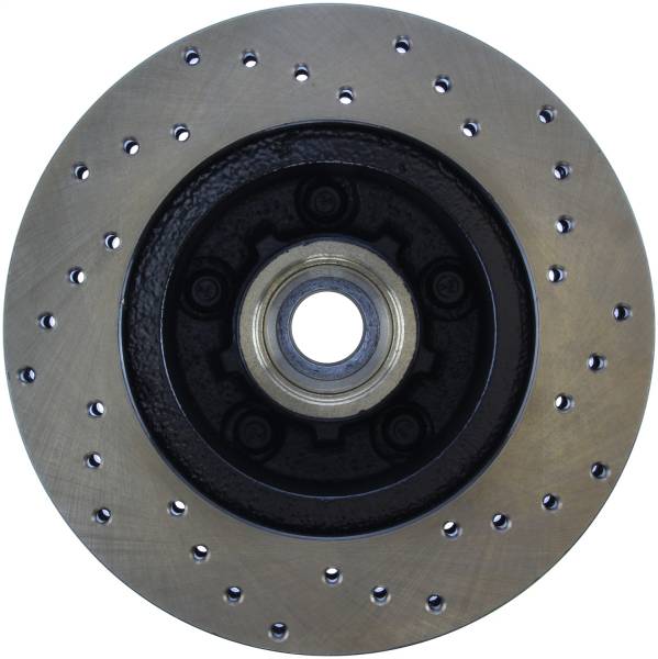 Stoptech - StopTech Sport Cross Drilled Brake Rotor Front Right 128.62002R