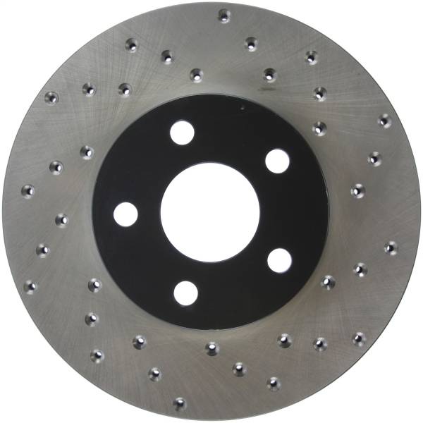 Stoptech - StopTech Sport Cross Drilled Brake Rotor Front Left 128.62034L