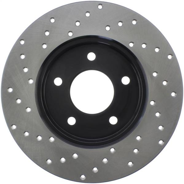 Stoptech - StopTech Sport Cross Drilled Brake Rotor Rear Left 128.62045L