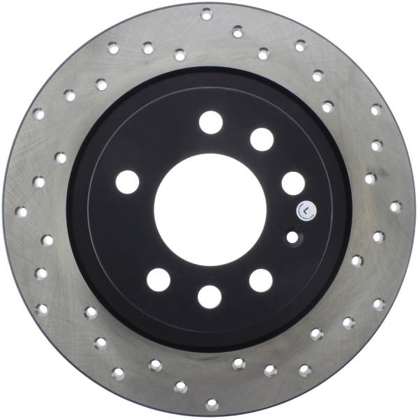 Stoptech - StopTech Sport Cross Drilled Brake Rotor Rear Left 128.62049L