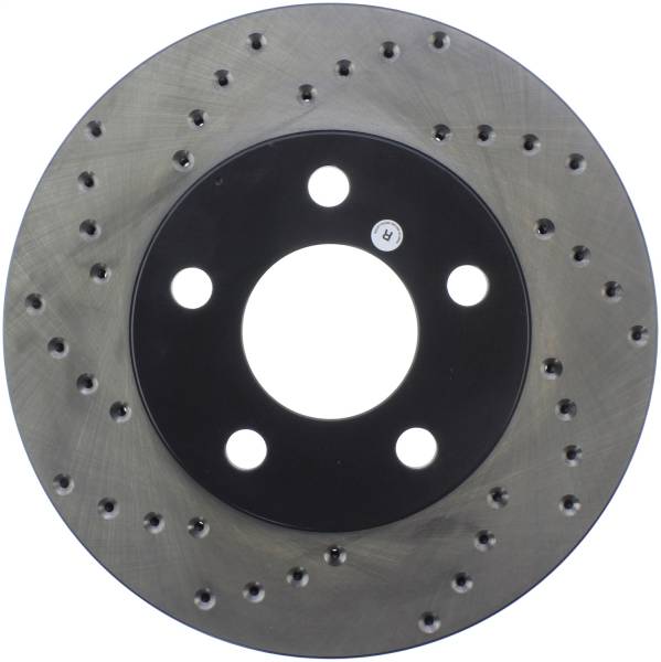 Stoptech - StopTech Sport Cross Drilled Brake Rotor Front Right 128.62050R