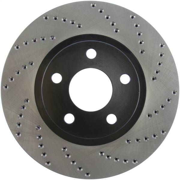 Stoptech - StopTech Sport Cross Drilled Brake Rotor Front Left 128.62055L