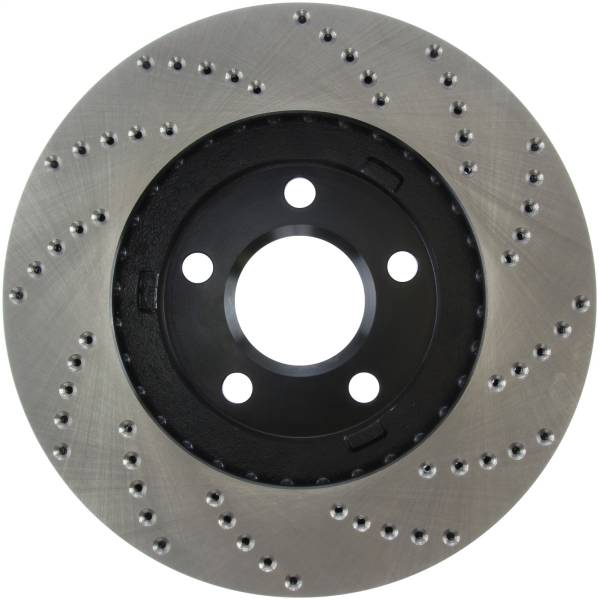 Stoptech - StopTech Sport Cross Drilled Brake Rotor Front Right 128.62055R