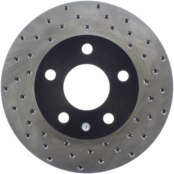 Stoptech - StopTech Sport Cross Drilled Brake Rotor Front Left 128.62056L