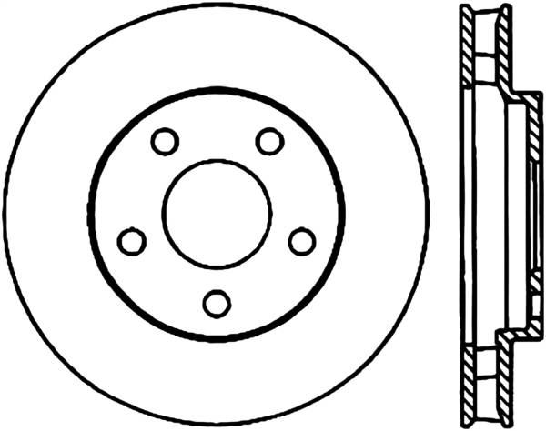 Stoptech - StopTech Sport Cross Drilled Brake Rotor Front Right 128.62057R