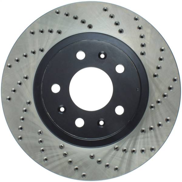 Stoptech - StopTech Sport Cross Drilled Brake Rotor Front Left 128.62069L