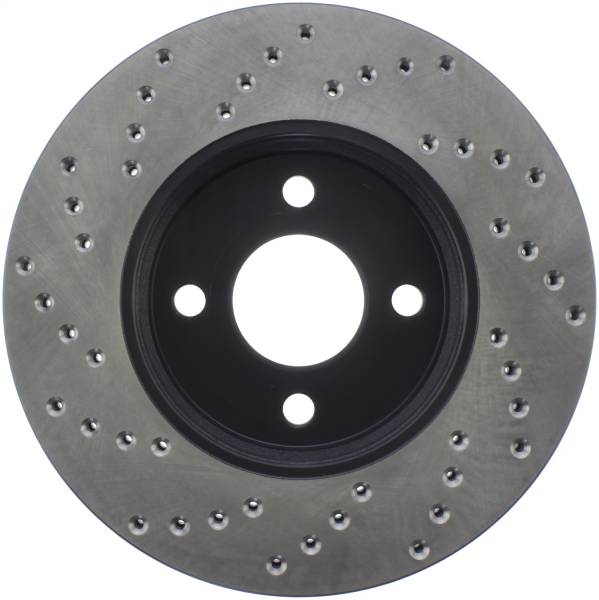 Stoptech - StopTech Sport Cross Drilled Brake Rotor Front Left 128.62072L