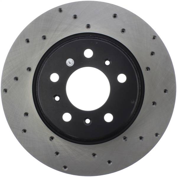 Stoptech - StopTech Sport Cross Drilled Brake Rotor Front Left 128.62073L