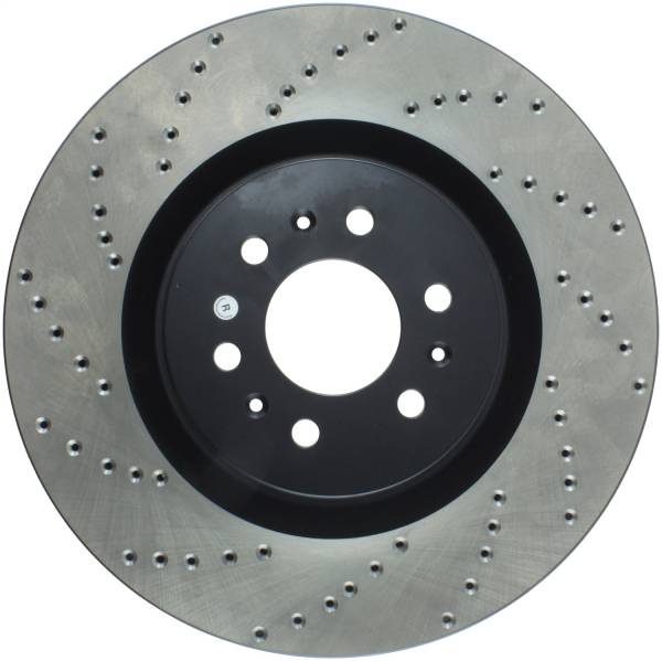 Stoptech - StopTech Sport Cross Drilled Brake Rotor Front Right 128.62075R