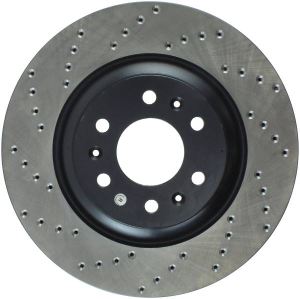 Stoptech - StopTech Sport Cross Drilled Brake Rotor Front Right 128.62082R