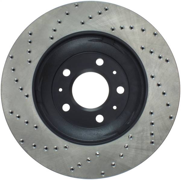 Stoptech - StopTech Sport Cross Drilled Brake Rotor Front Left 128.62084L