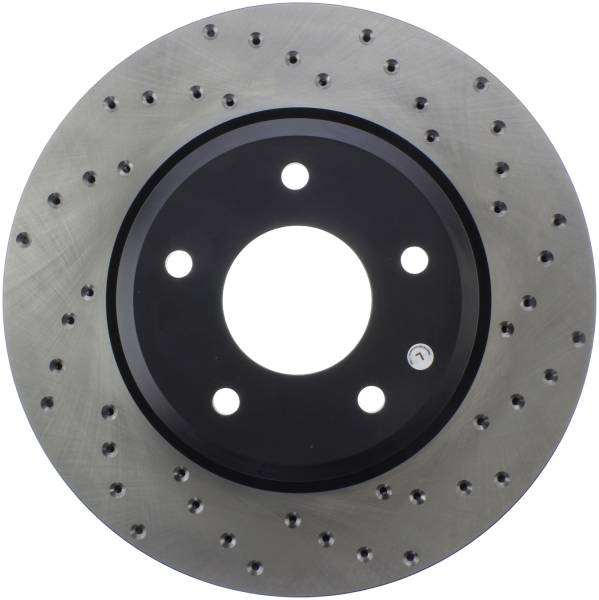 Stoptech - StopTech Sport Cross Drilled Brake Rotor Front Left 128.62089L