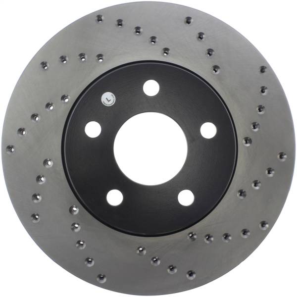 Stoptech - StopTech Sport Cross Drilled Brake Rotor Front Left 128.62095L