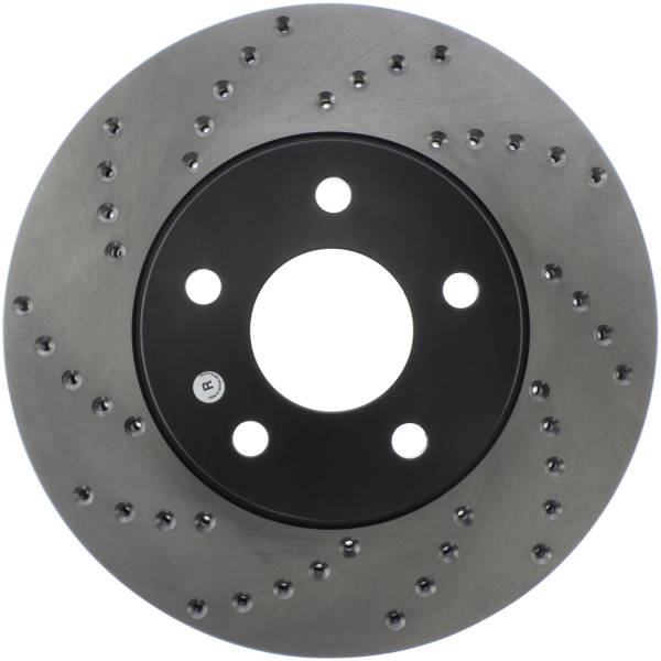 Stoptech - StopTech Sport Cross Drilled Brake Rotor Front Right 128.62095R