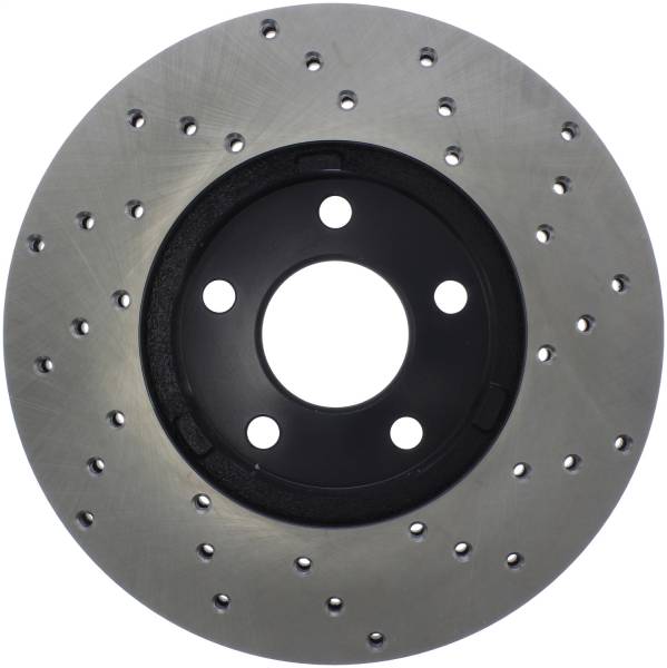 Stoptech - StopTech Sport Cross Drilled Brake Rotor Front Right 128.62104R