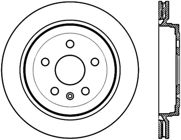 Stoptech - StopTech Sport Cross Drilled Brake Rotor Rear Right 128.62105R