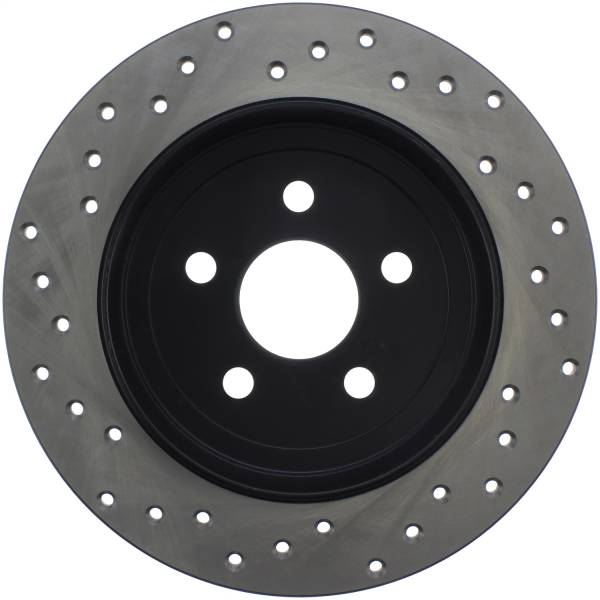 Stoptech - StopTech Sport Cross Drilled Brake Rotor Rear Left 128.63043L