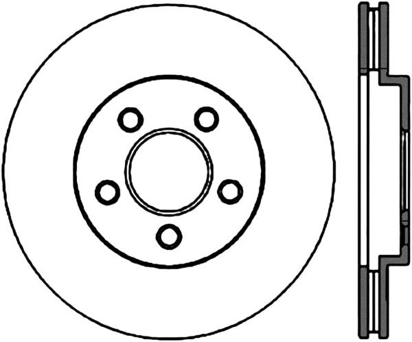 Stoptech - StopTech Sport Cross Drilled Brake Rotor Front Left 128.63050L