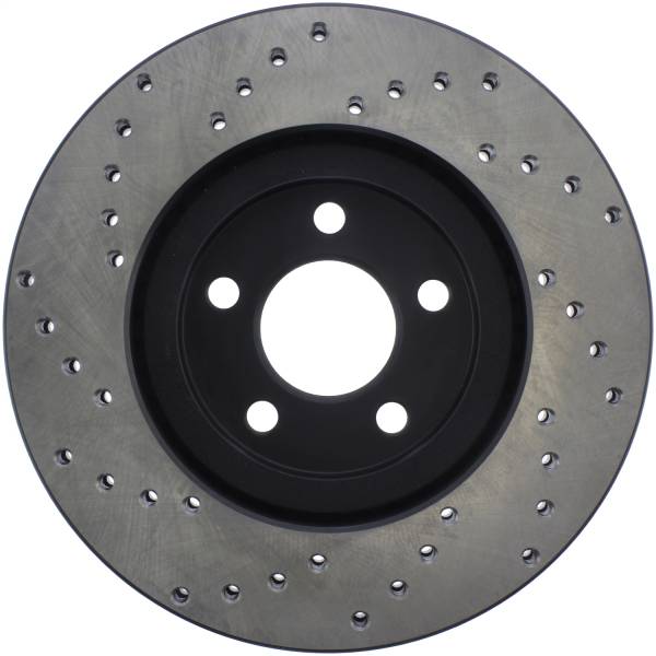 Stoptech - StopTech Sport Cross Drilled Brake Rotor Front Left 128.63053L