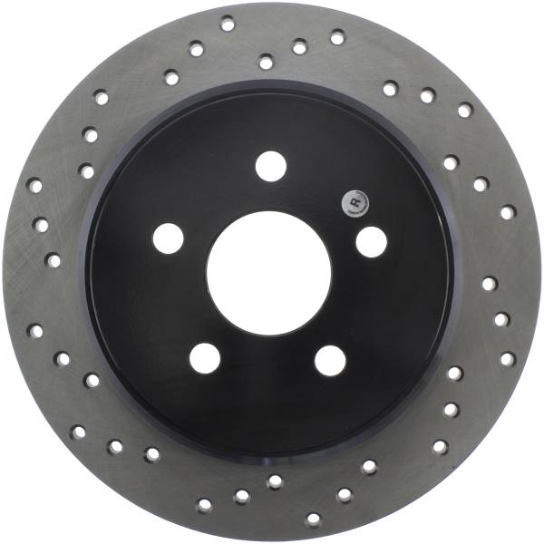 Stoptech - StopTech Sport Cross Drilled Brake Rotor Rear Right 128.63054R